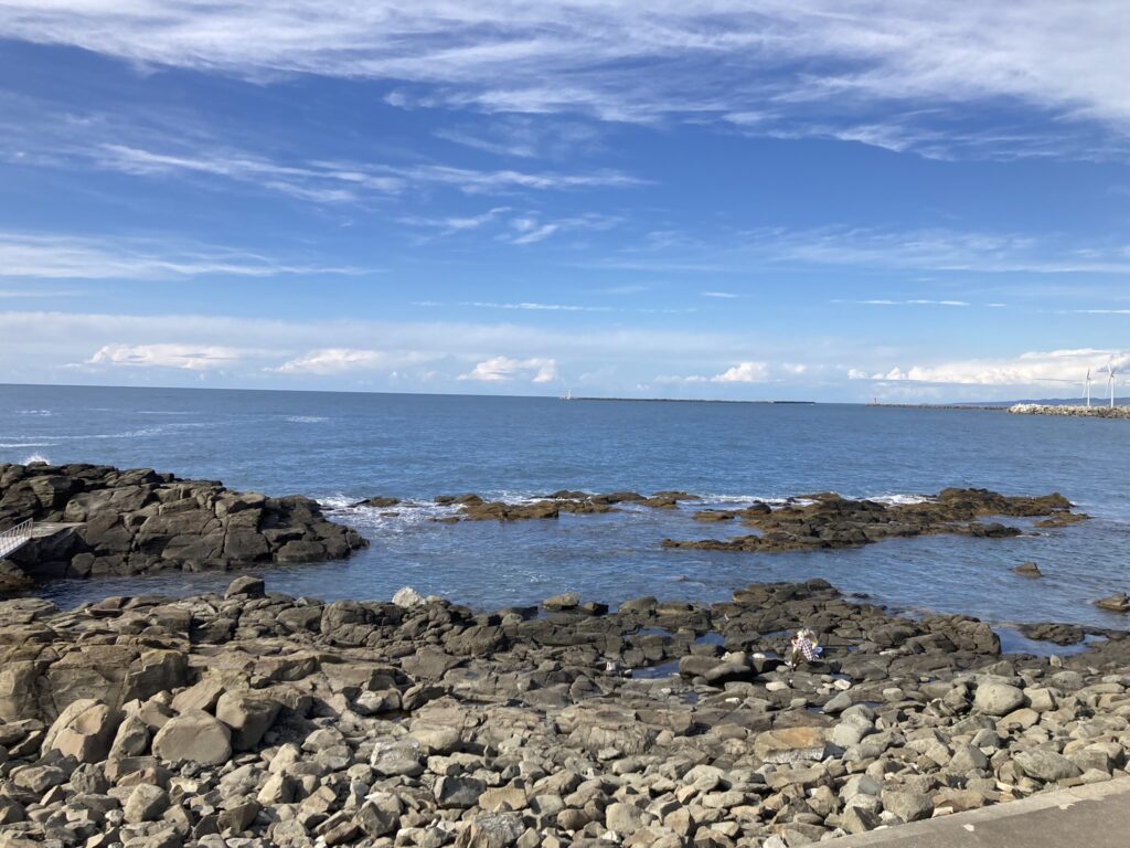 黄金岬 カニ釣り