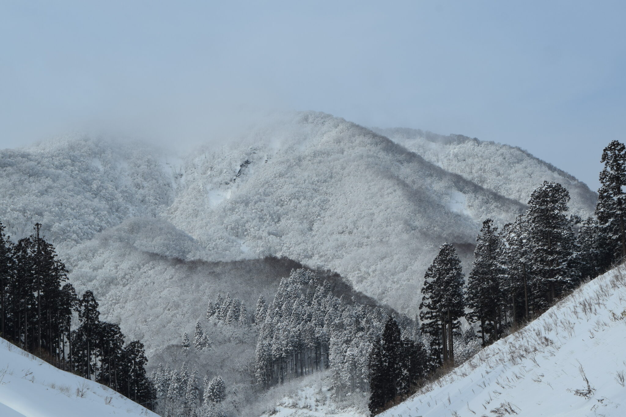 道南14市町村巡り　2日目　木古内からの雪山