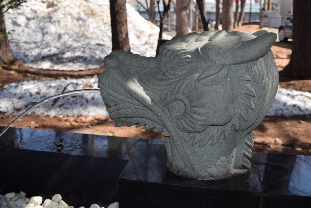 大谷地神社　手水