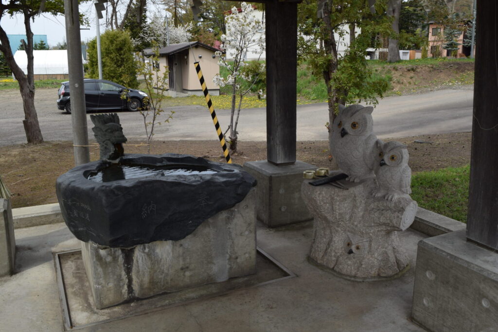 市来知神社 フクロウ
