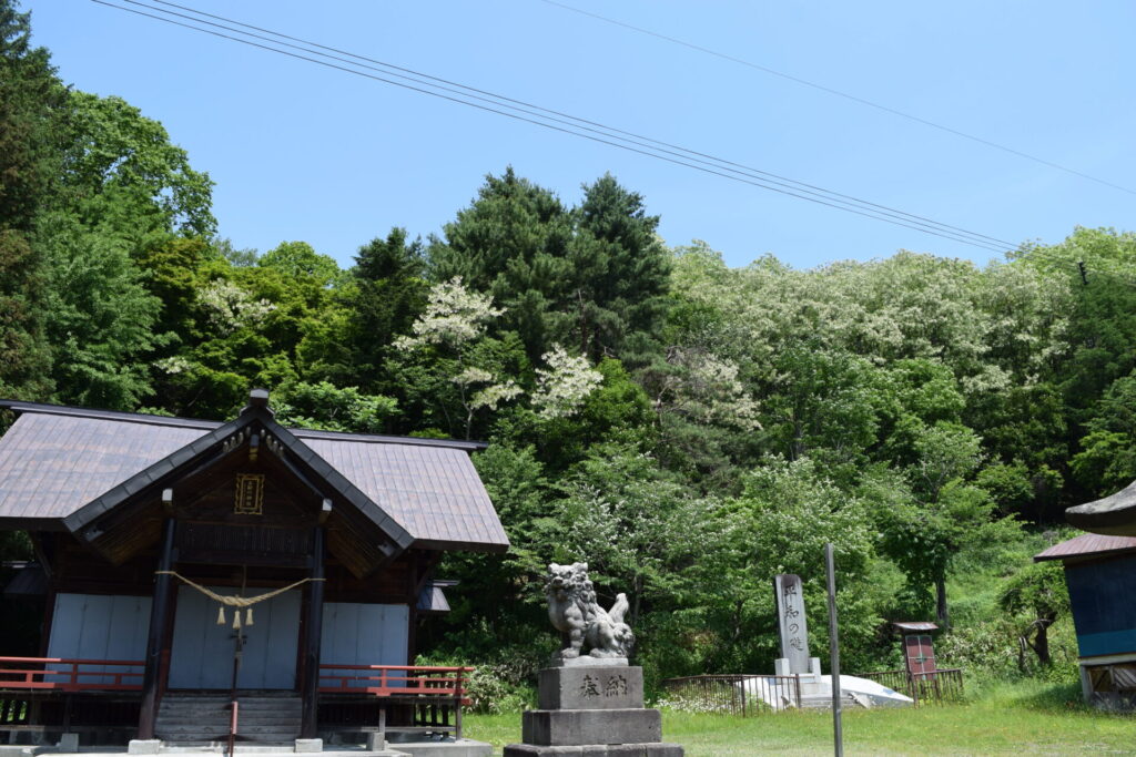 上砂川神社 神社裏手の自然