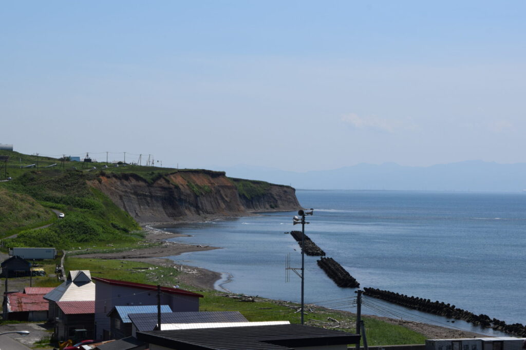 厚田八幡神社　境内からの風景