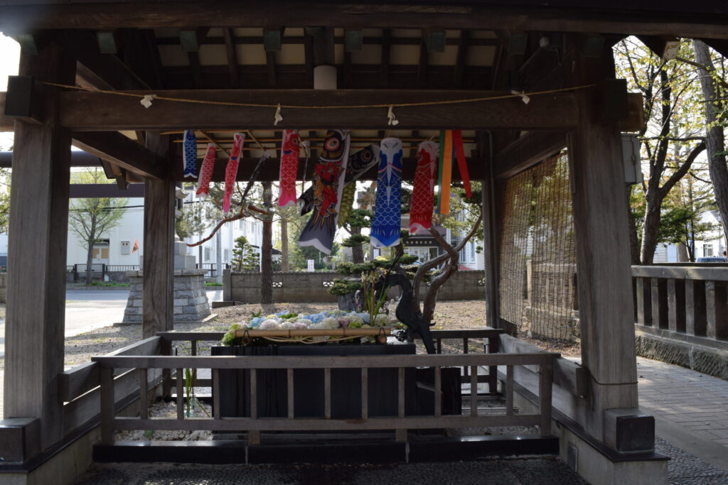 江南神社　花手水