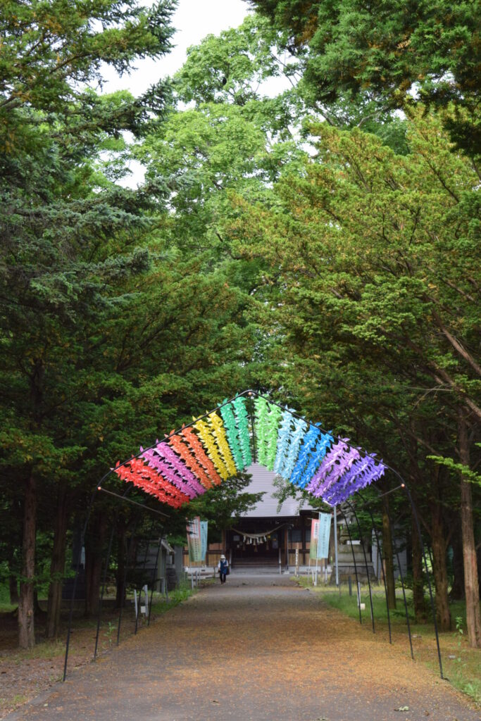東神楽神社　風車