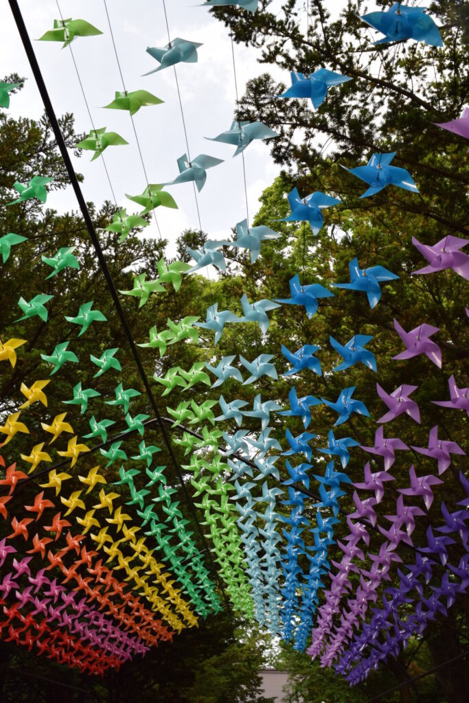 東神楽神社　風車