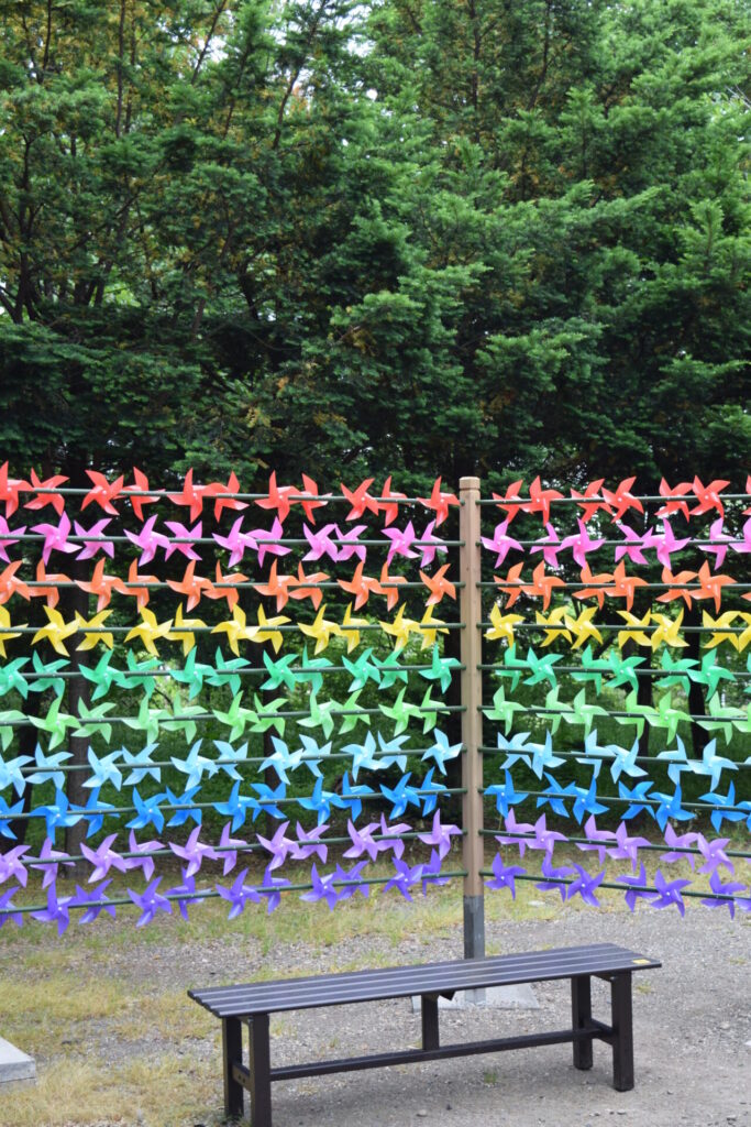 東神楽神社　風車