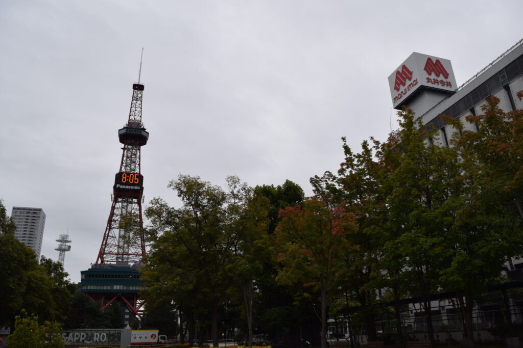 大通公園 色付き始めた樹木(2024.09.22)