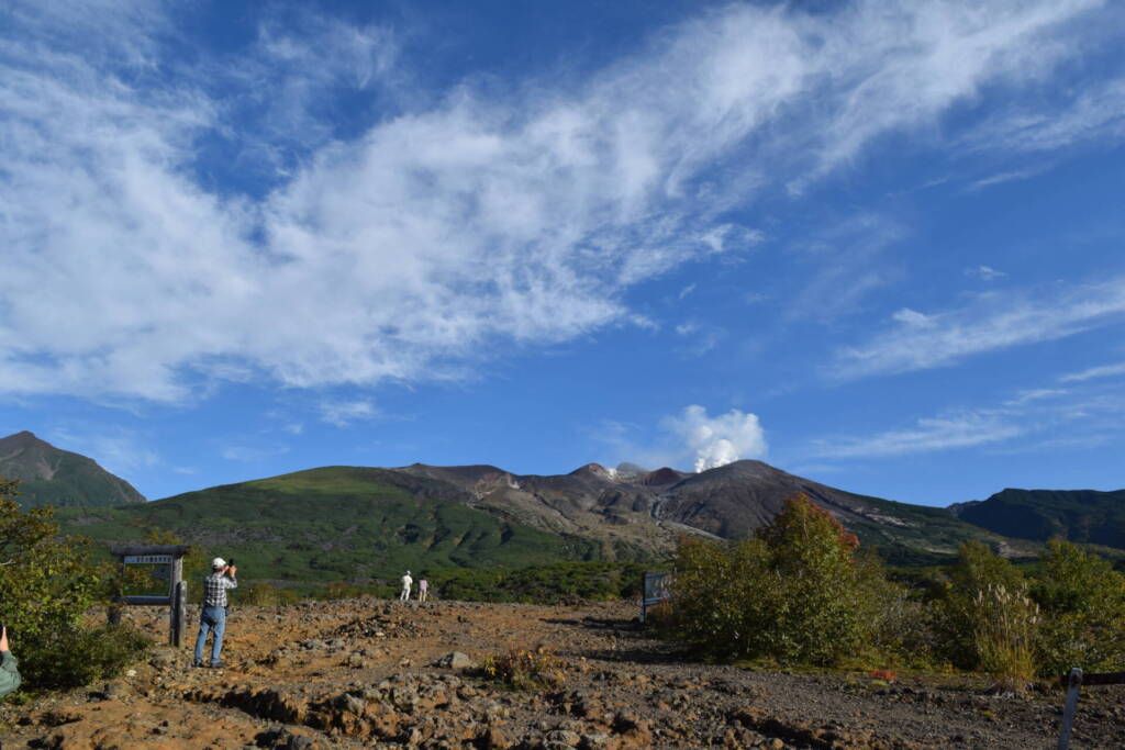 十勝岳　望岳台駐車場から